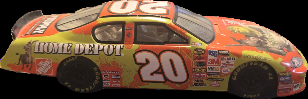 Tony Stewart #20 Home Depot Shrek 2 Action 1:24 Diecast NASCAR Loose